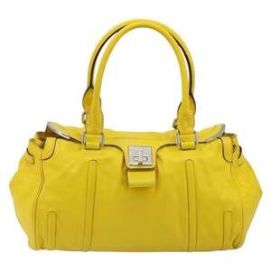 Celine Leather Classic Box Handbag Yellow